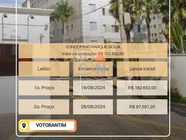 #52 - Apartamento para Venda em Votorantim - SP