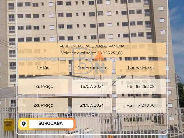 #41 - Apartamento para Venda em Sorocaba - SP