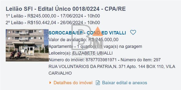 Apartamento à venda com 1 quarto, 38m² - Foto 1